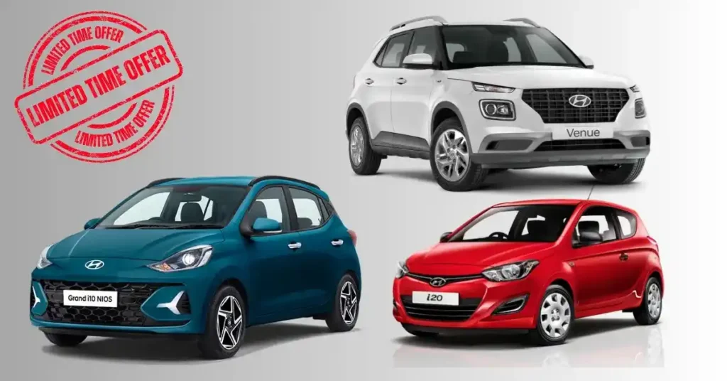 Hyundai Venue, i20, Grand i10 NIOS Offers