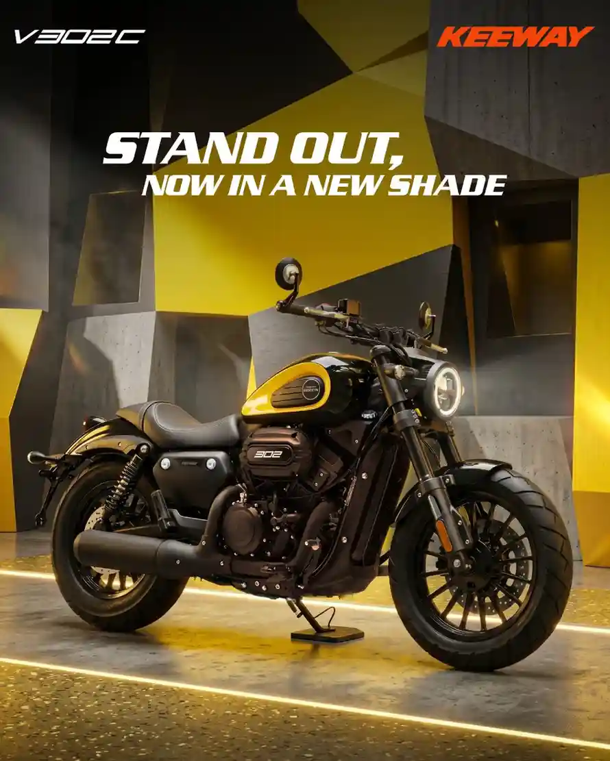 2026 Keeway V302C Launched in India,Gets New Yellow Shade