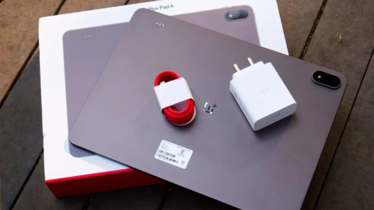 OnePlus Pad 4 launched, flagship tablet in Dune Glow color.